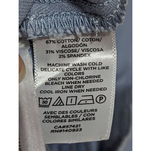 Ann Taylor LOFT Women's Light Blue Mid-Rise Skinny Jeans Size 00P - Picture 4 of 4